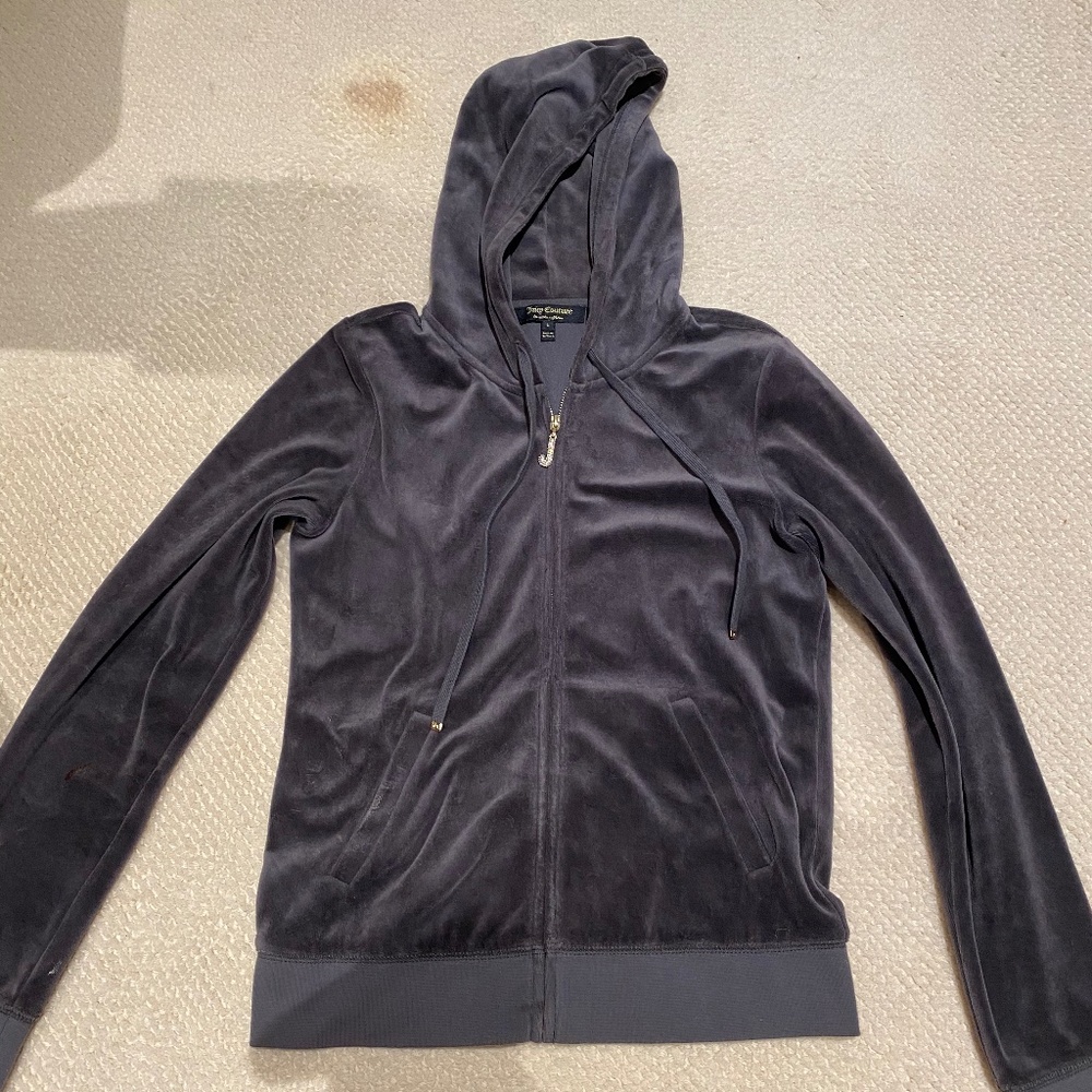 Juicy Couture Vintage Velour Jacket w/ Jem Zip